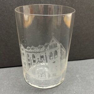 Antique Glass St Marks Church Etched